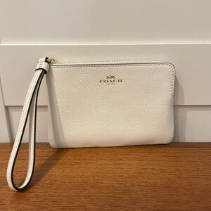 Coach Wristlet or Pouch in Chalk